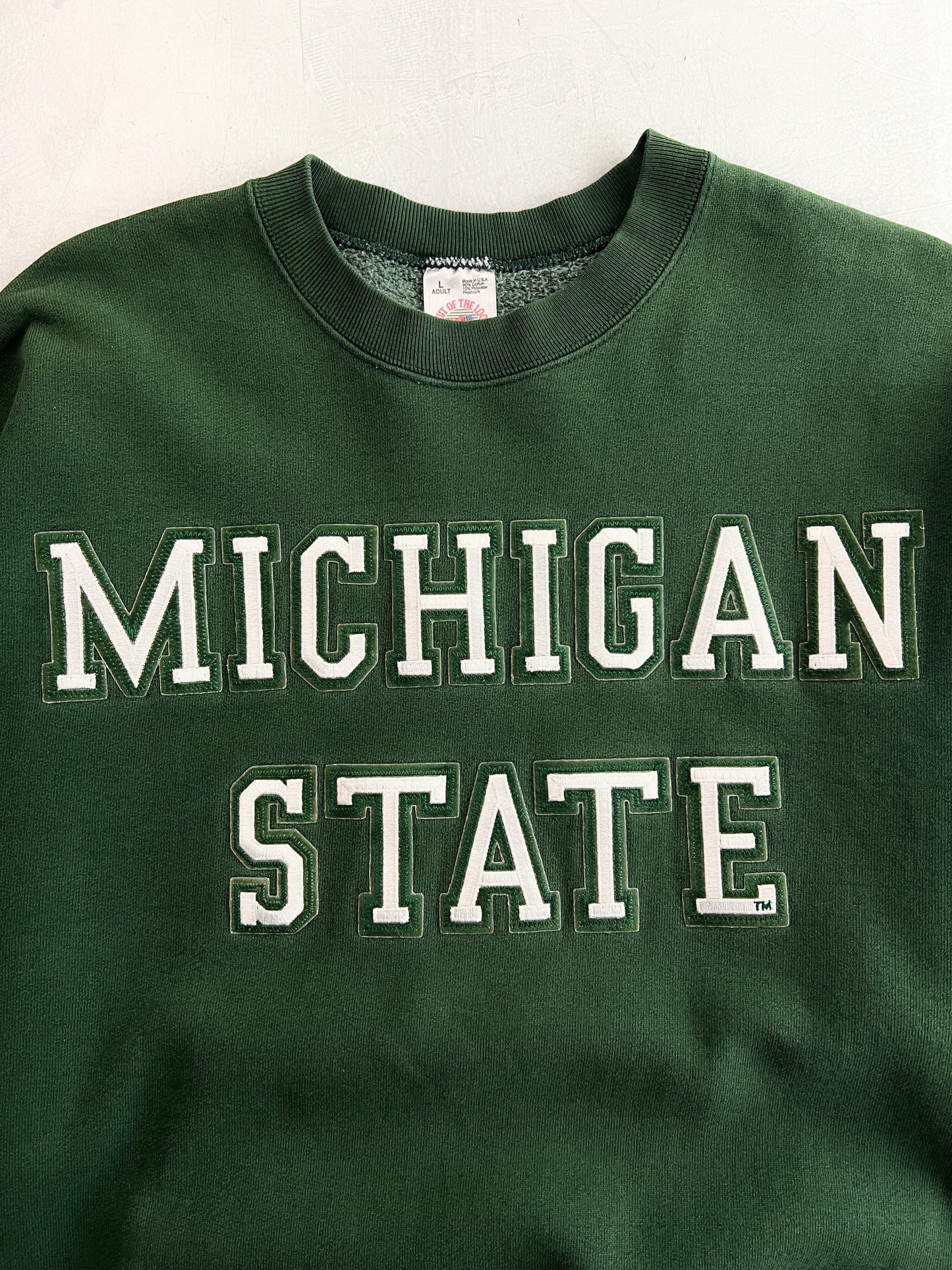 1990's Faded Michigan State Sweatshirt [L]
