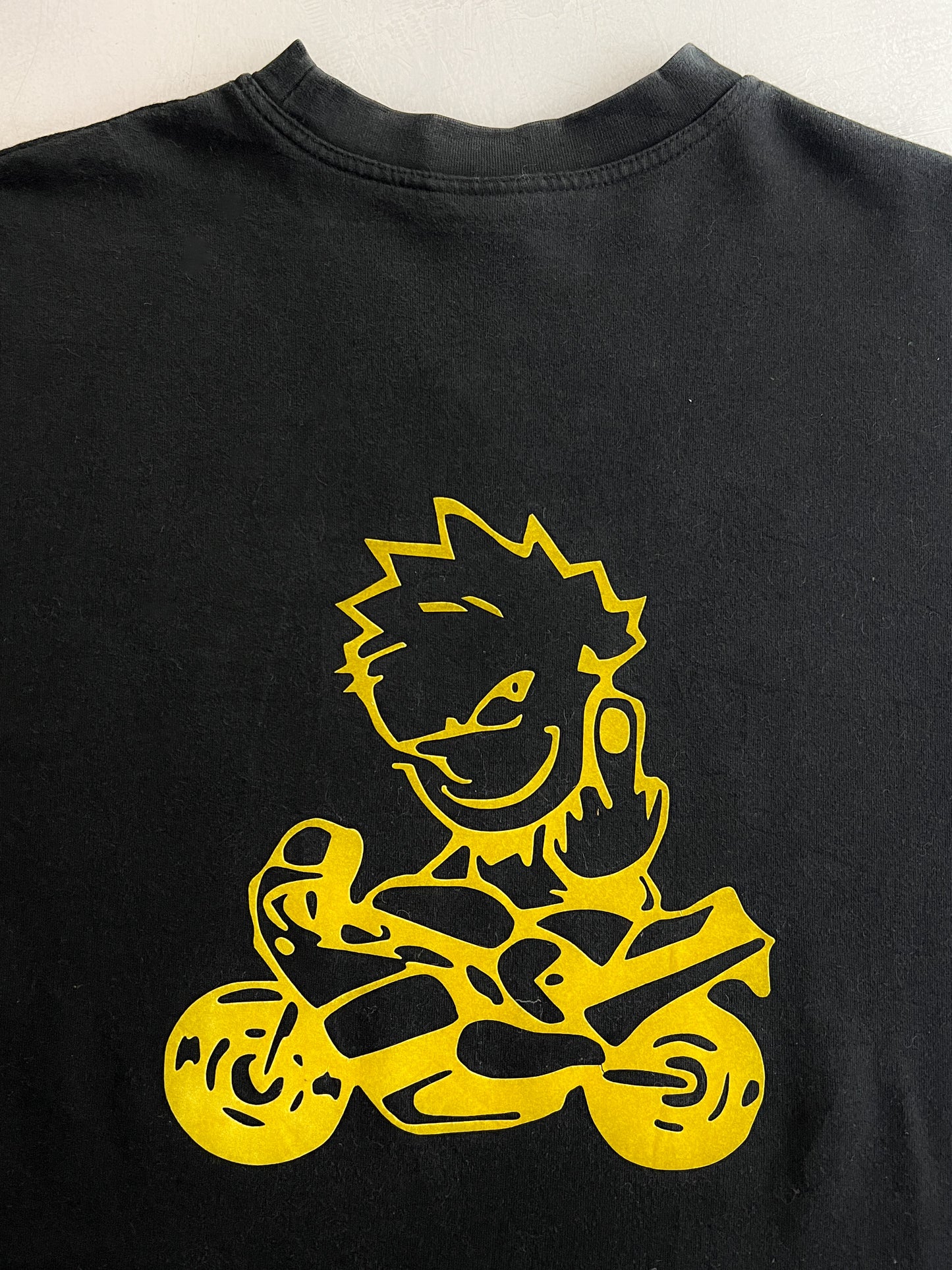 90's Flock Print Moto Sweatshirt [XL]