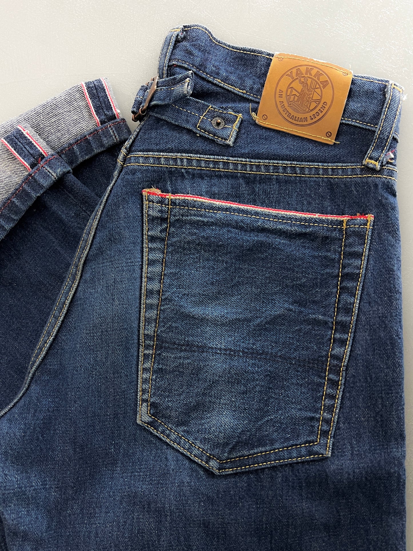 1970's Hard Yakka Selvedge Buckle Back Jeans [30"]