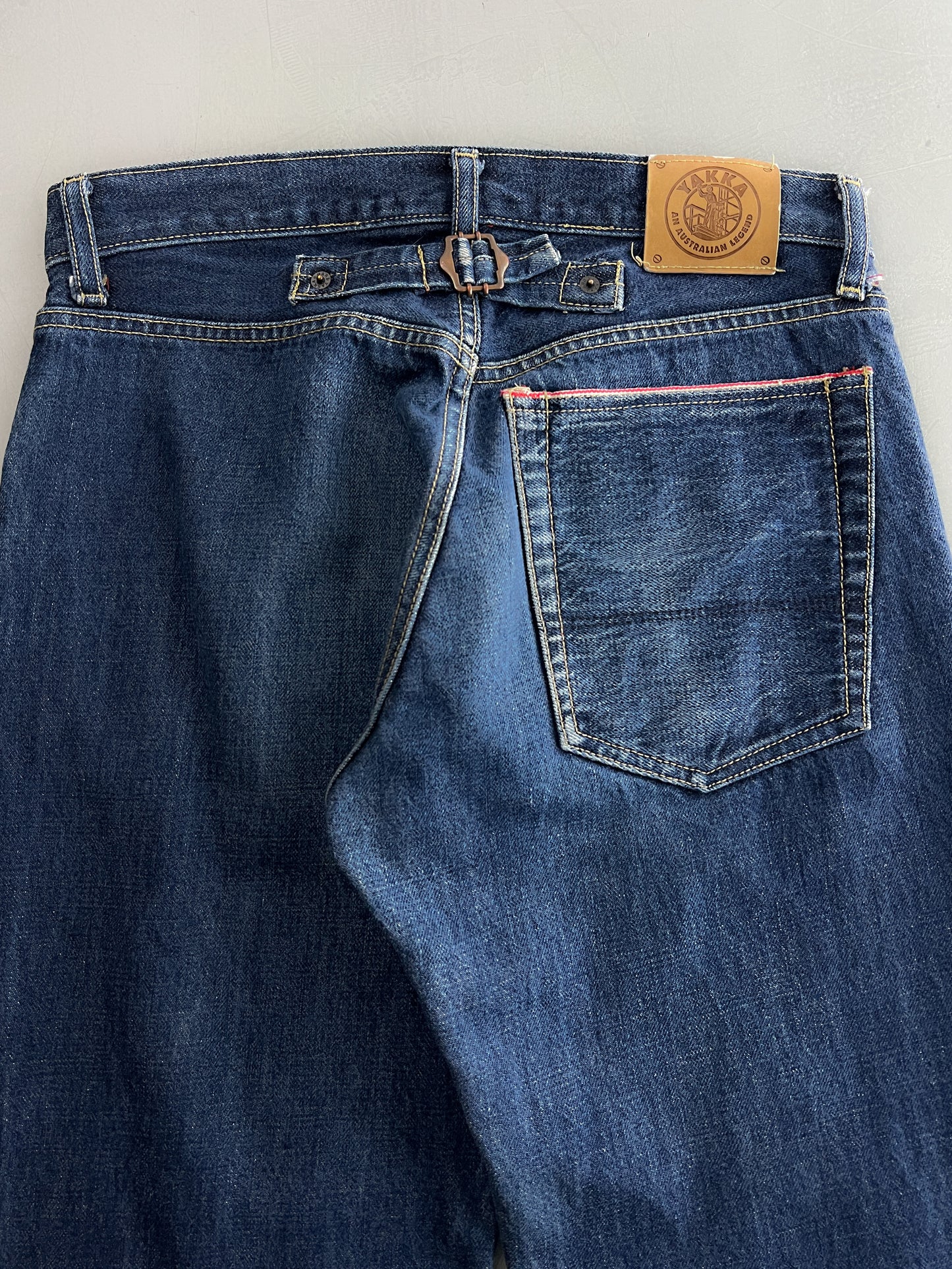 1970's Hard Yakka Selvedge Buckle Back Jeans [30"]
