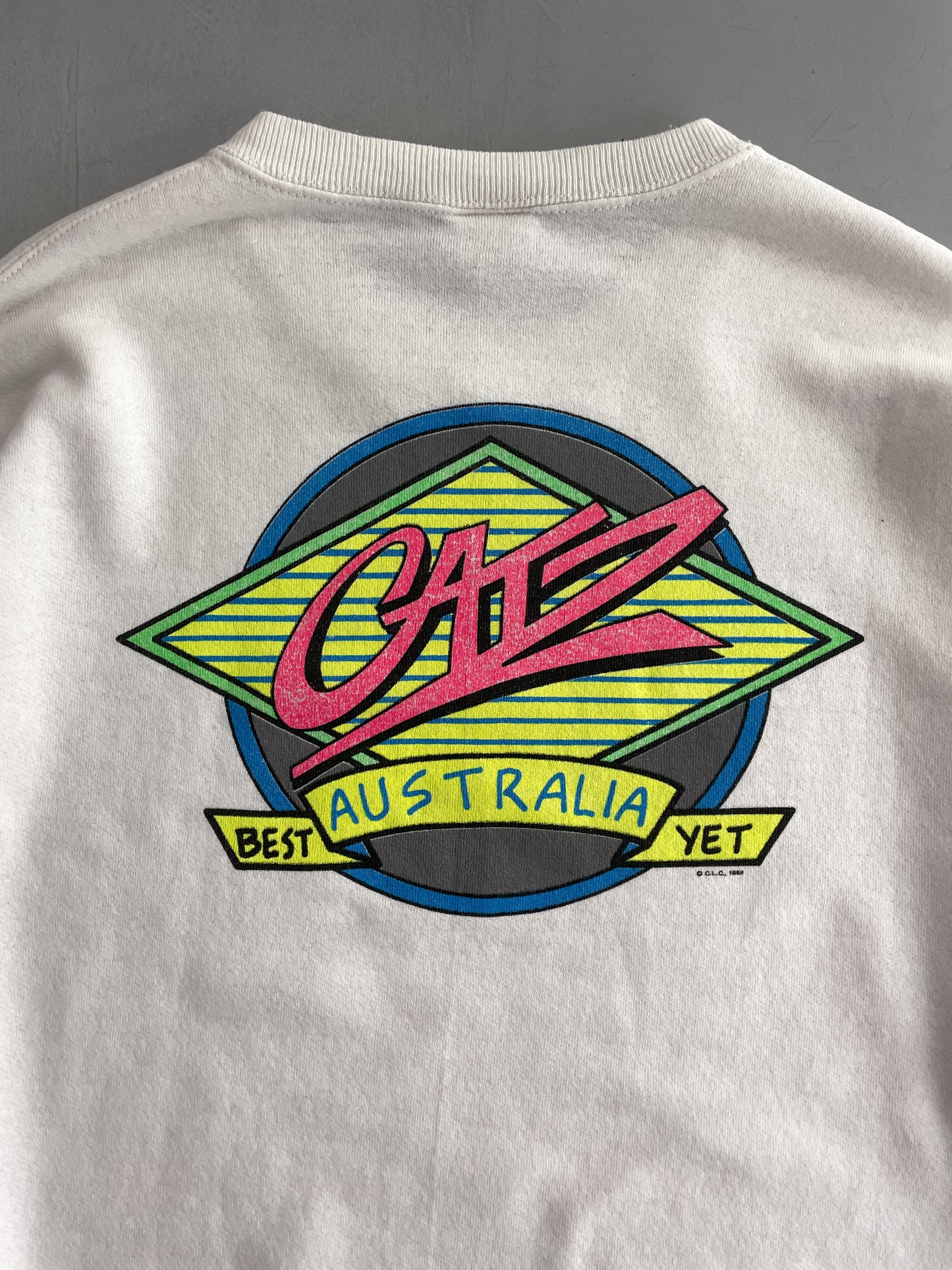 1980's Catz Australia Surf Sweatshirt [XL]