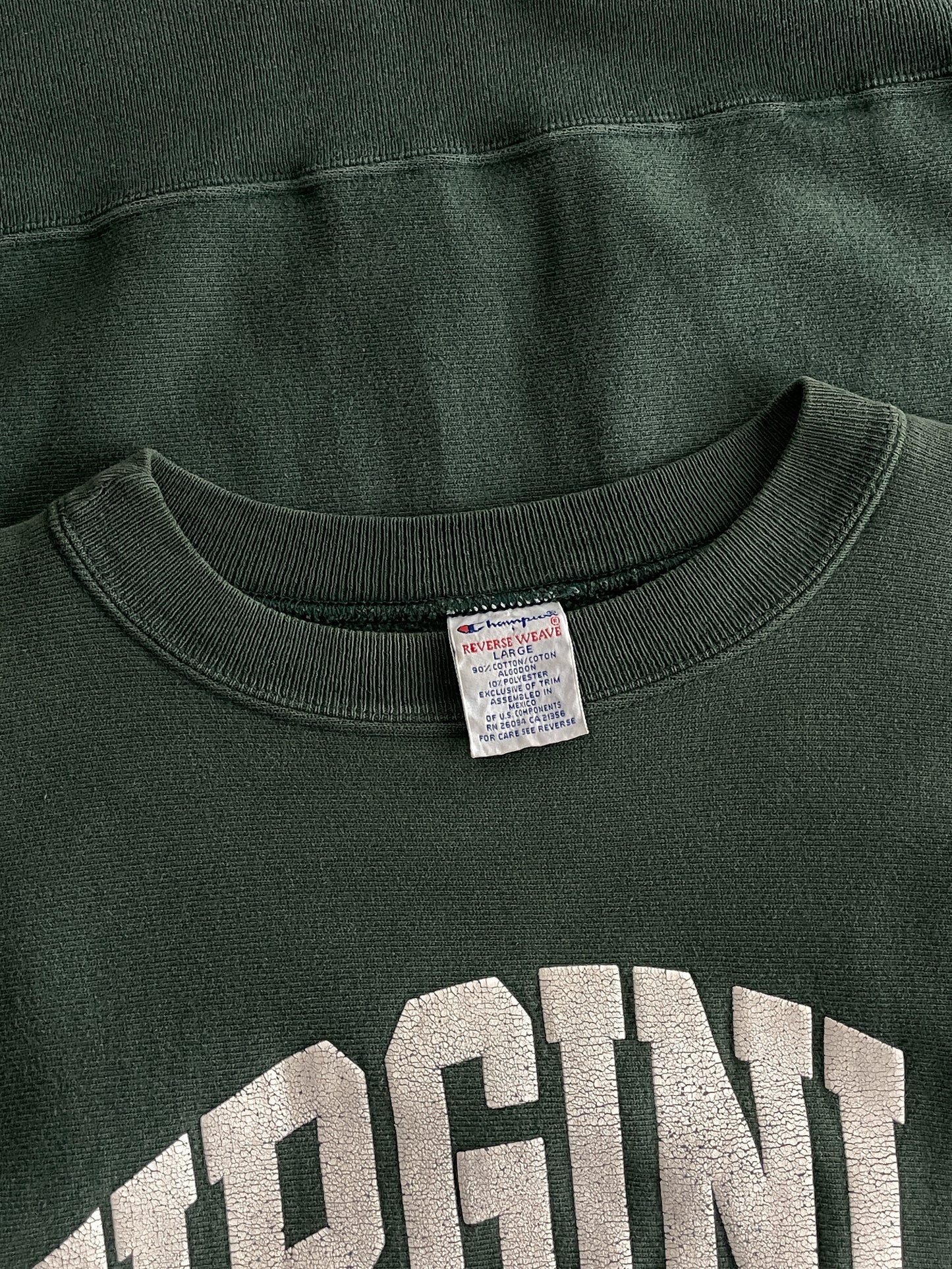 1990's Champion Reverse Weave 'VIRGINIA' Sweatshirt [XL]