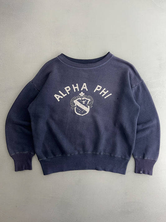 1950's Champion Running Man Alpha Phi Sweatshirt [M]