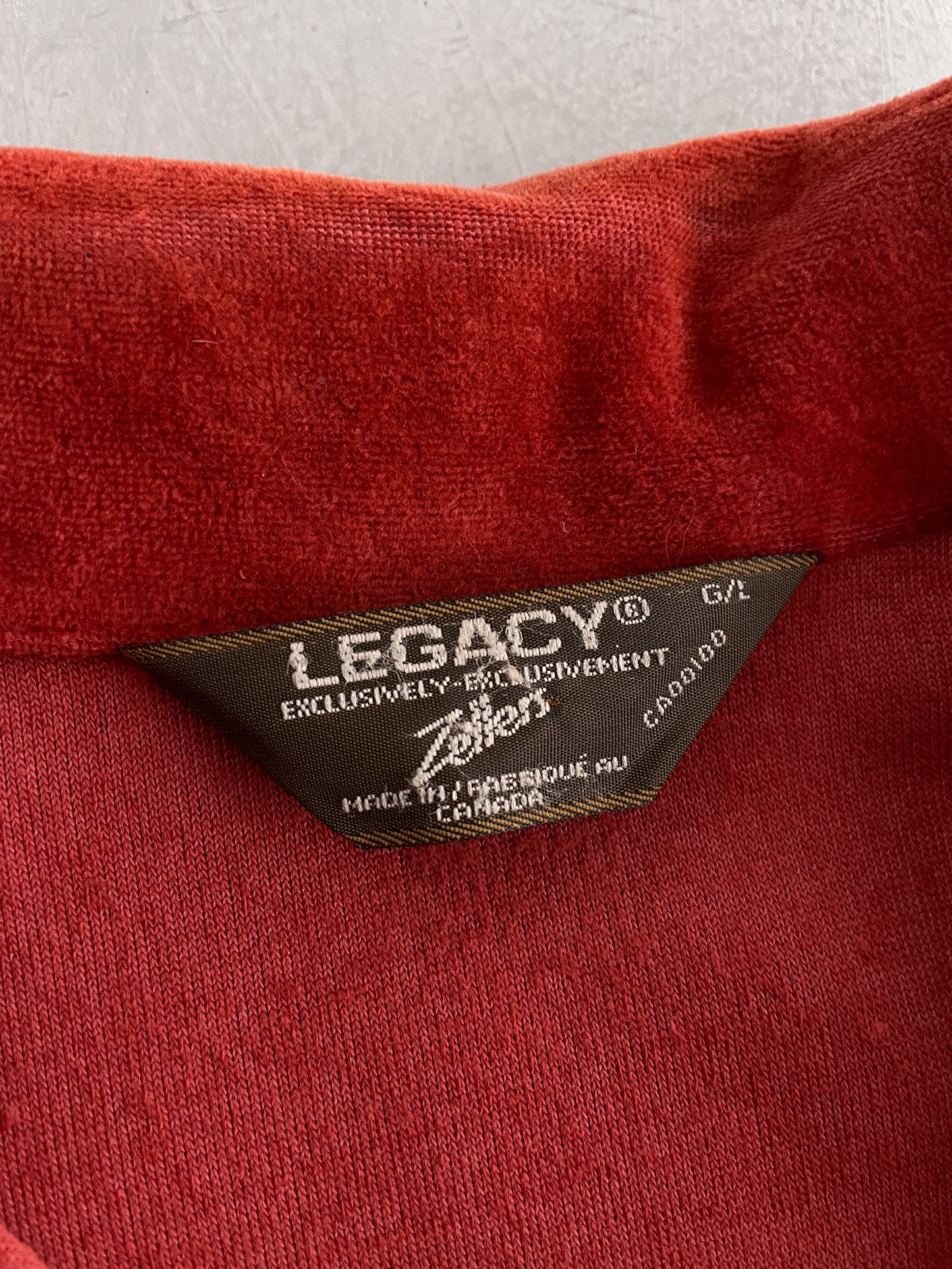 Legacy Velour Track Jacket [L]