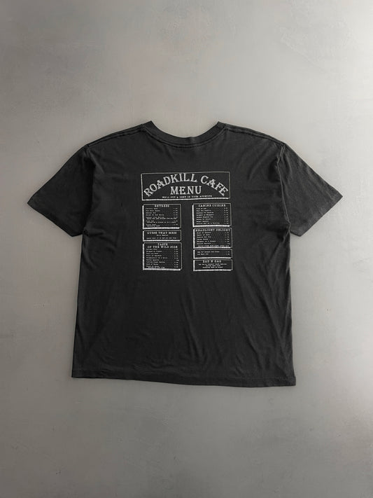 Faded 90's Road Kill Cafe Menu Tee [L]