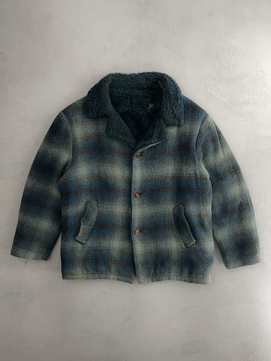 Fleece Lined Shadow Plaid Jacket [M/L]