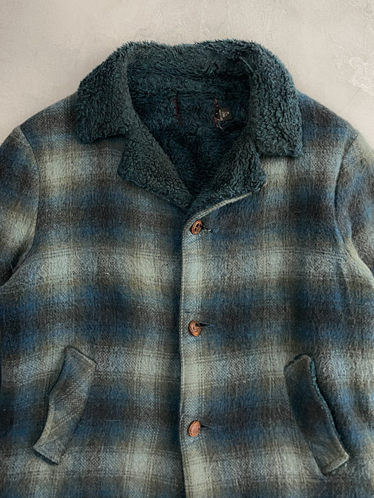 Fleece Lined Shadow Plaid Jacket [M/L]