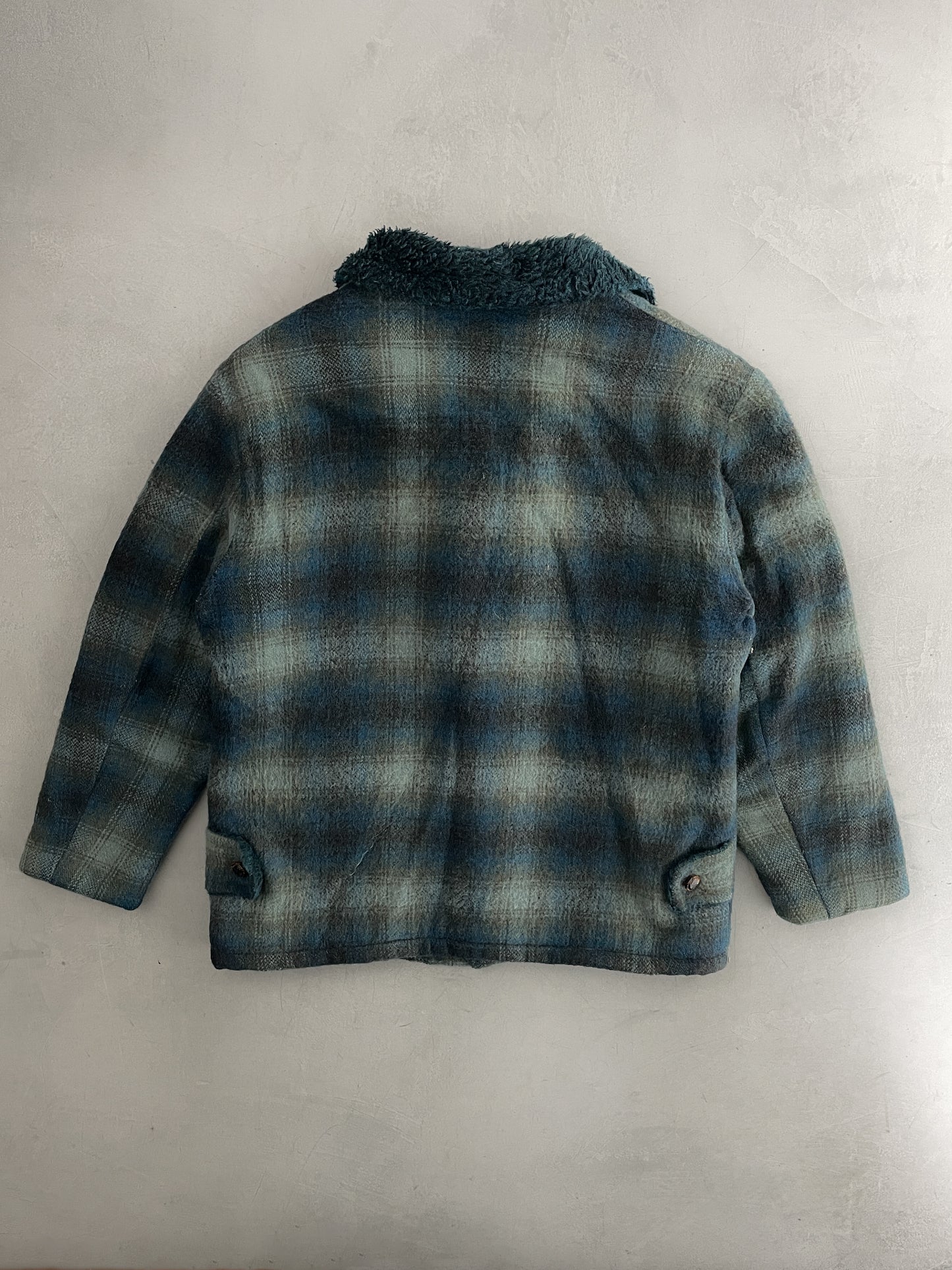 Fleece Lined Shadow Plaid Jacket [M/L]