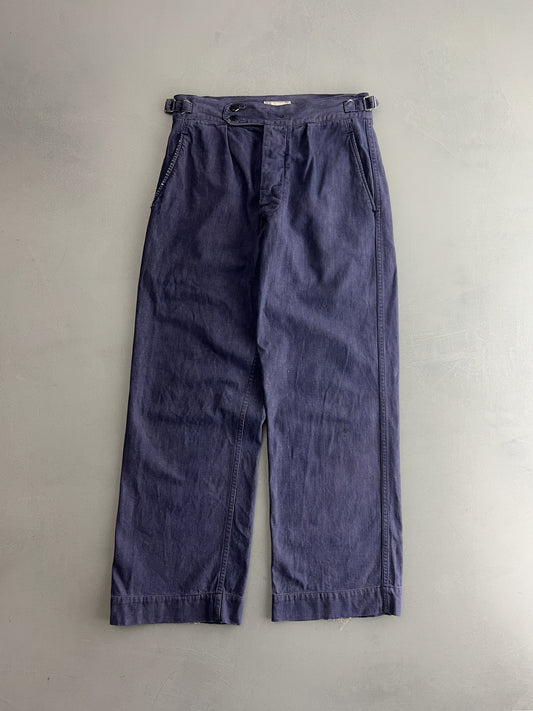 60's Aus Navy Work Pants [28"]