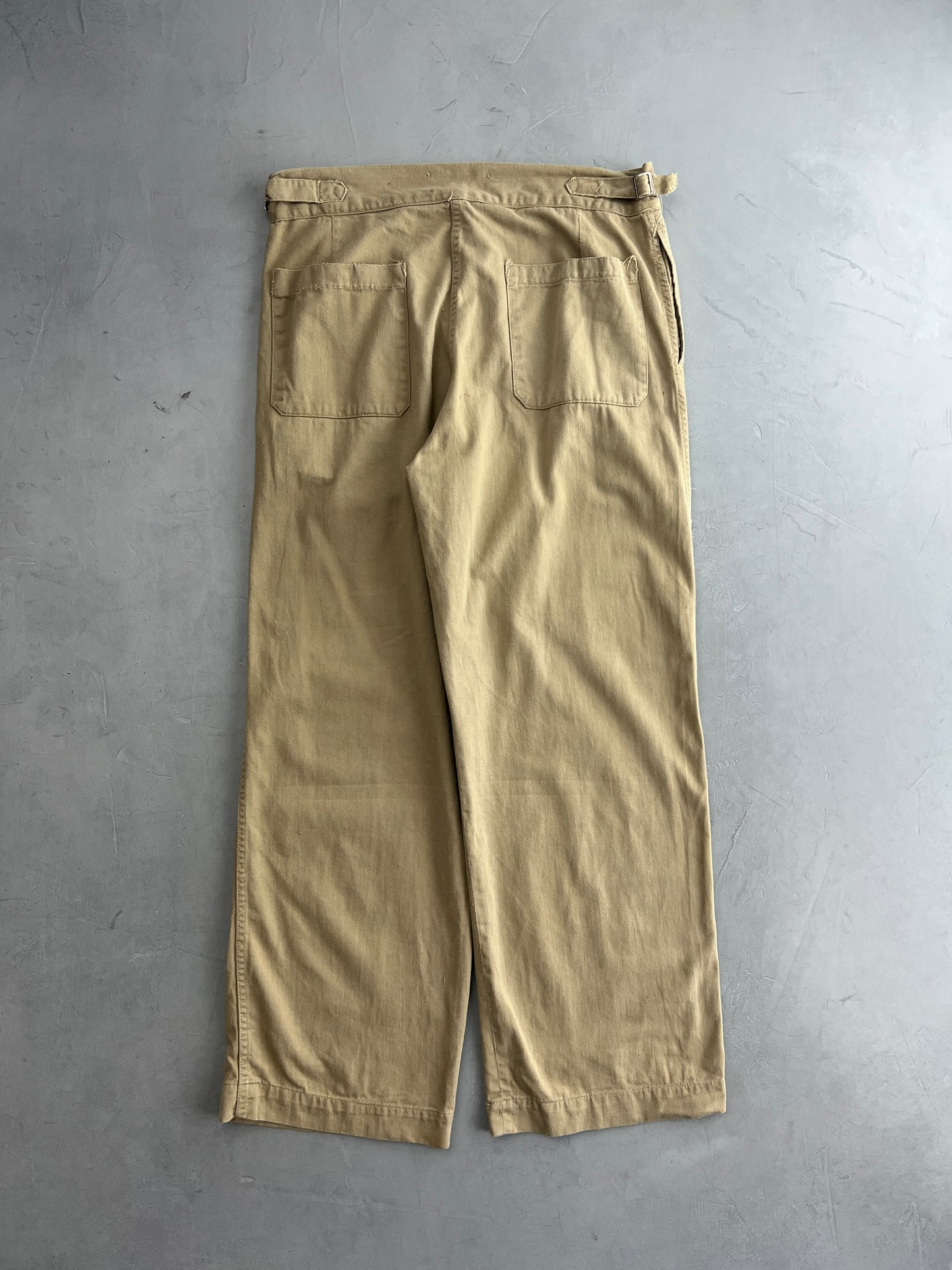 50's Aus Military Press Stud Pants [34"]