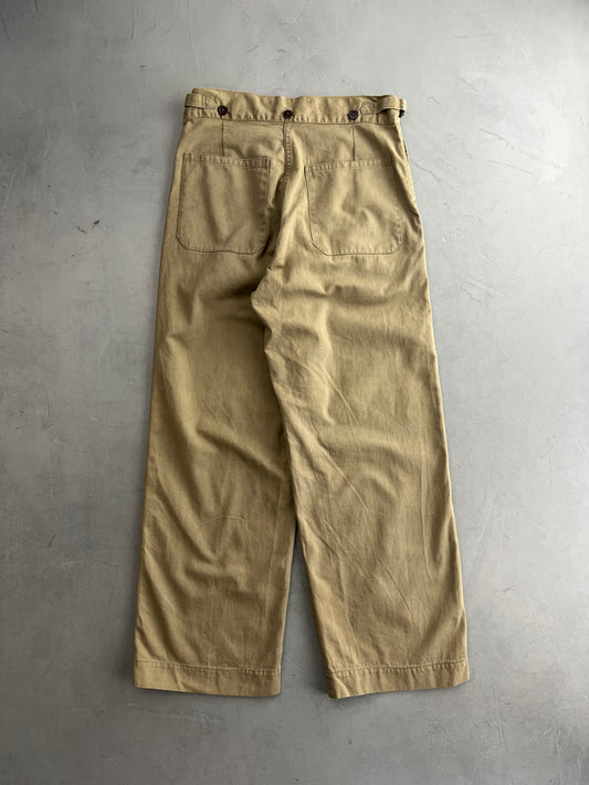 50's Aus Military Press Stud Pants [32"]