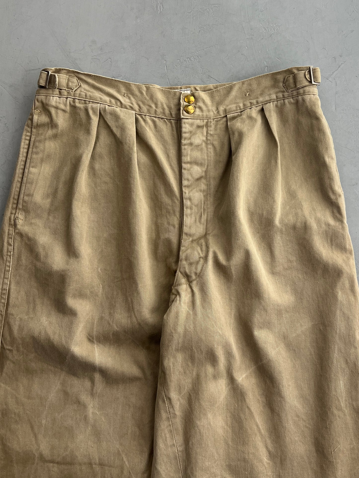 50's Aus Military Press Stud Pants [33"]