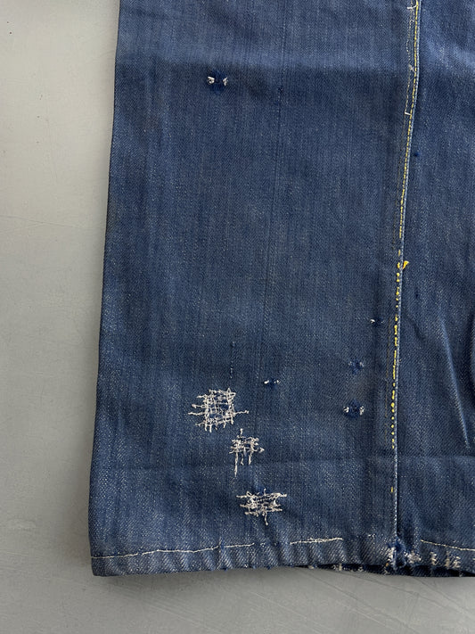 60's Montgomery Ward 101 Denim Work Pants [30"]