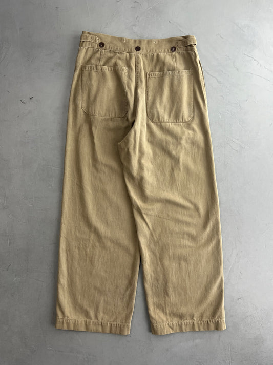 50's Aus Military Press Stud Pants [30"]