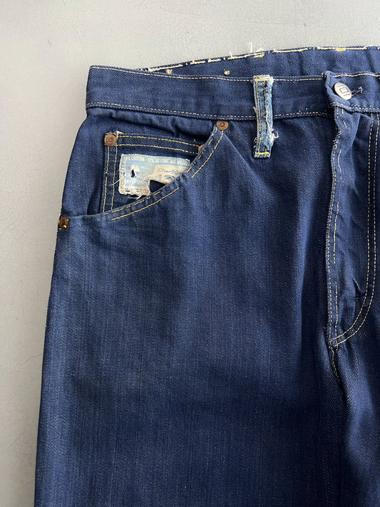 60's Montgomery Ward 101 Denim Work Pants [32"]