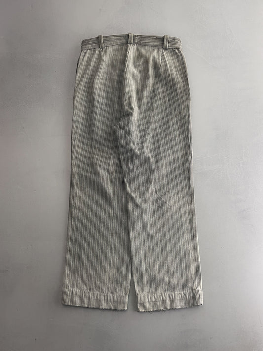 1940's French Salt n Pepper Work Pants [32"]