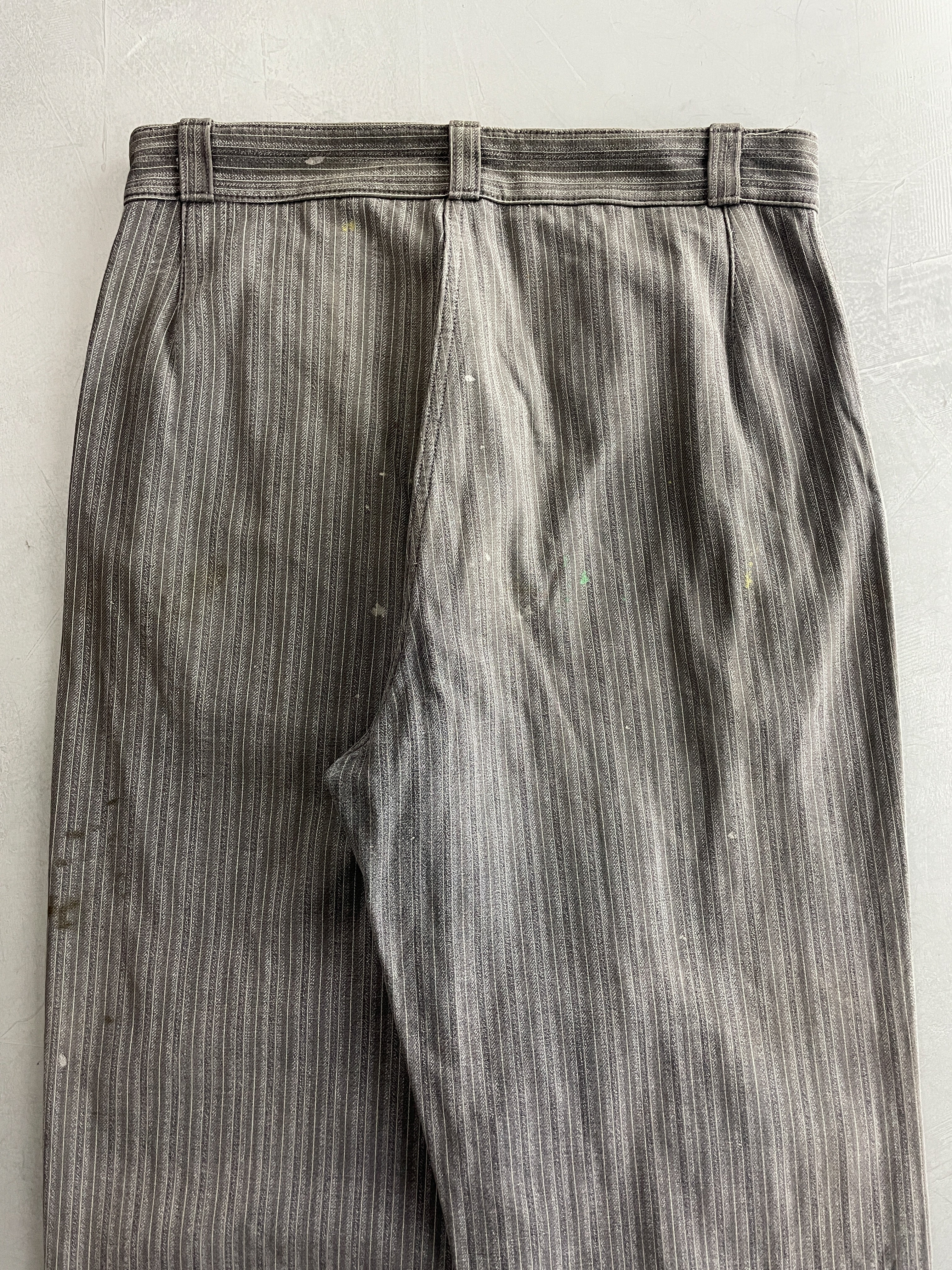 1940's French Salt n Pepper Work Pants [30