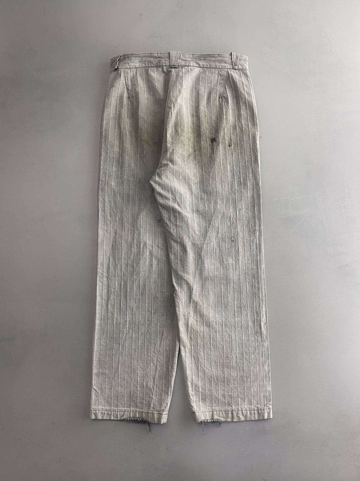 1940's French Salt n Pepper Work Pants [32"]