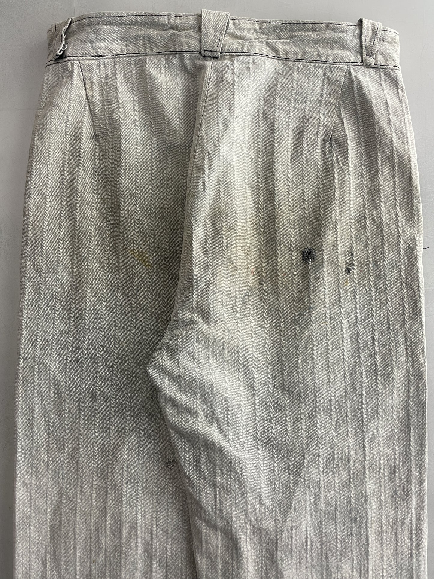 1940's French Salt n Pepper Work Pants [32"]