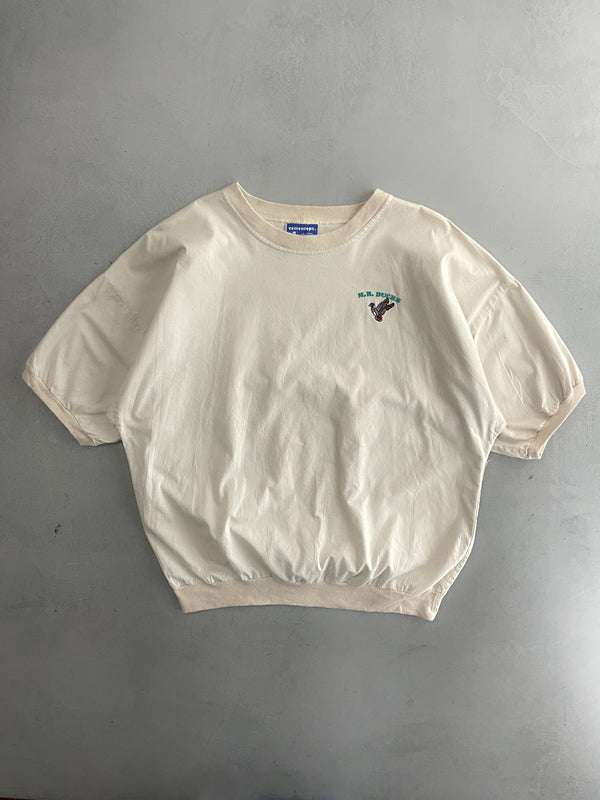 MR Ducks Embroidered Short Sleeve Cotton Sweatshirt [L/XL]
