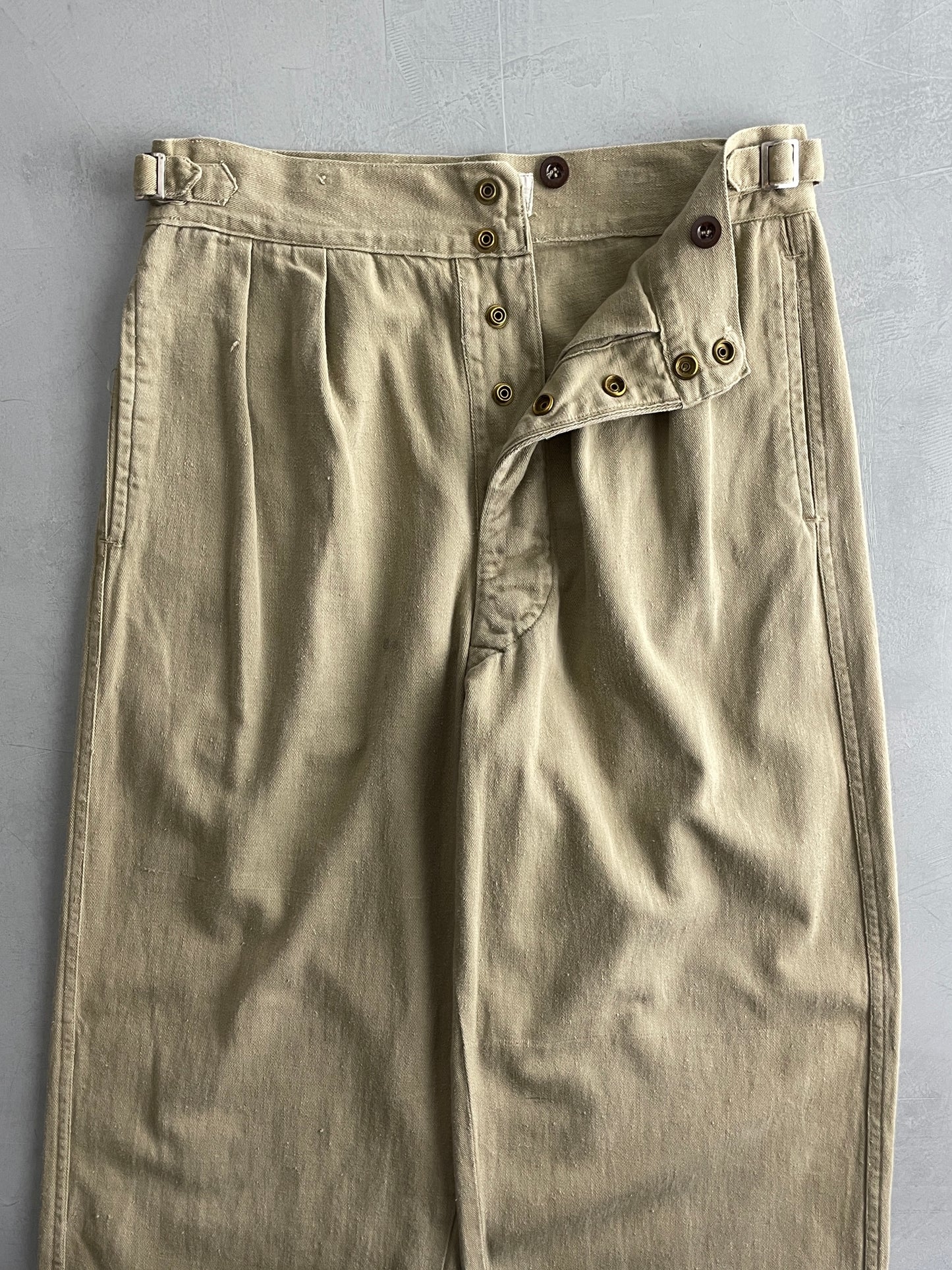 50's Aus Military Press Stud Pants [30"]