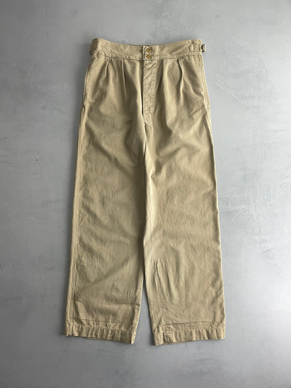 50's Aus Military Press Stud Pants [32"]