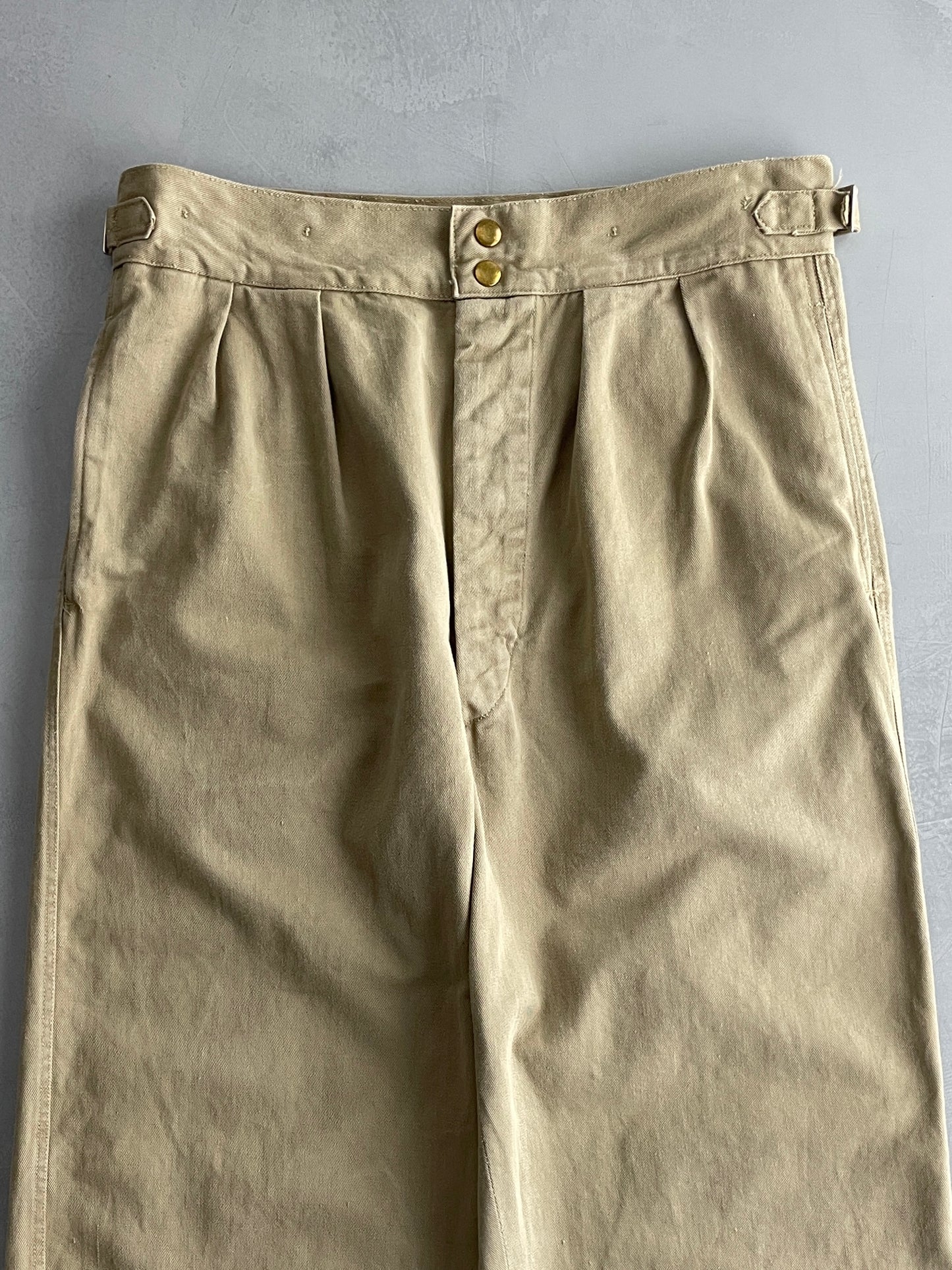 50's Aus Military Press Stud Pants [32"]