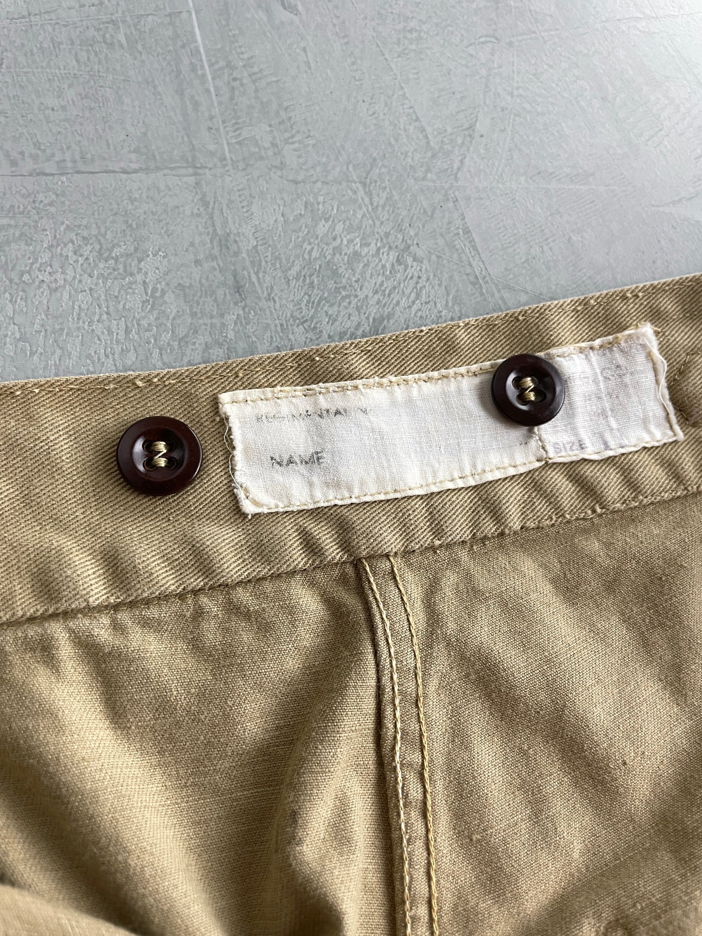 50's Aus Military Press Stud Pants [32"]