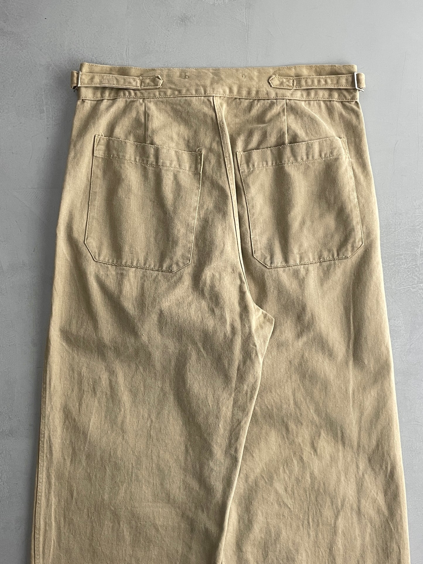 50's Aus Military Press Stud Pants [32"]