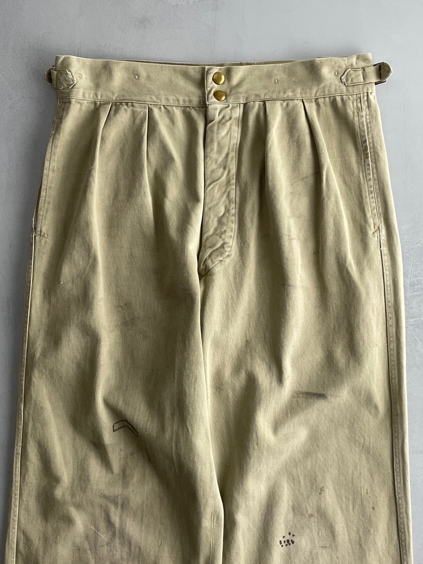 50's Aus Military Press Stud Pants [30"]