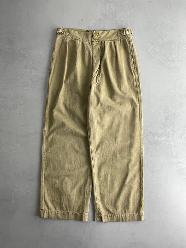 50's Aus Military Press Stud Pants [30"]