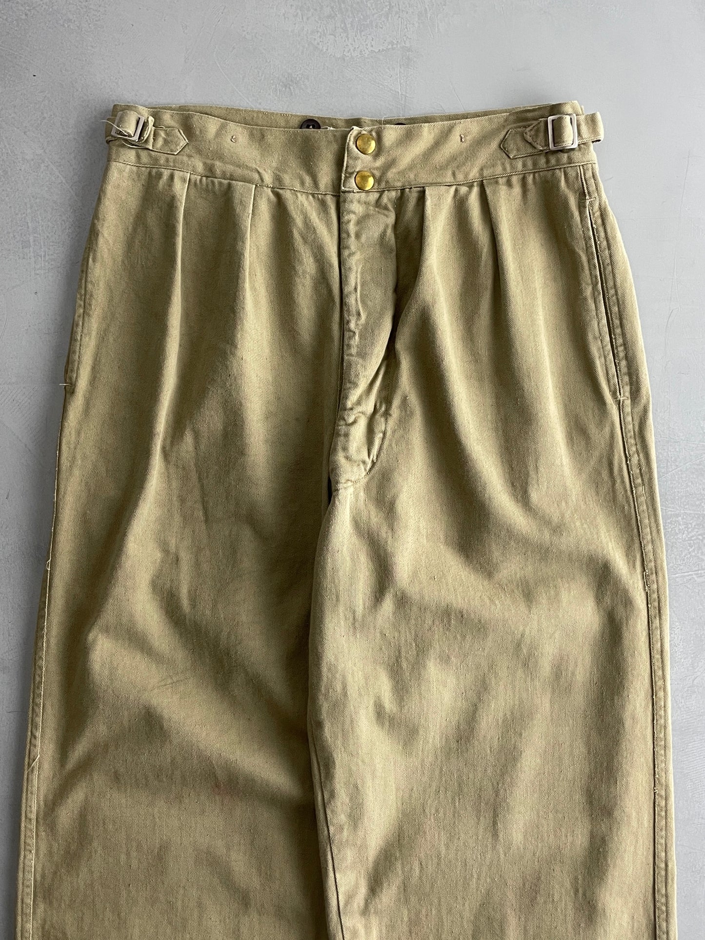 50's Aus Military Press Stud Pants [30"]