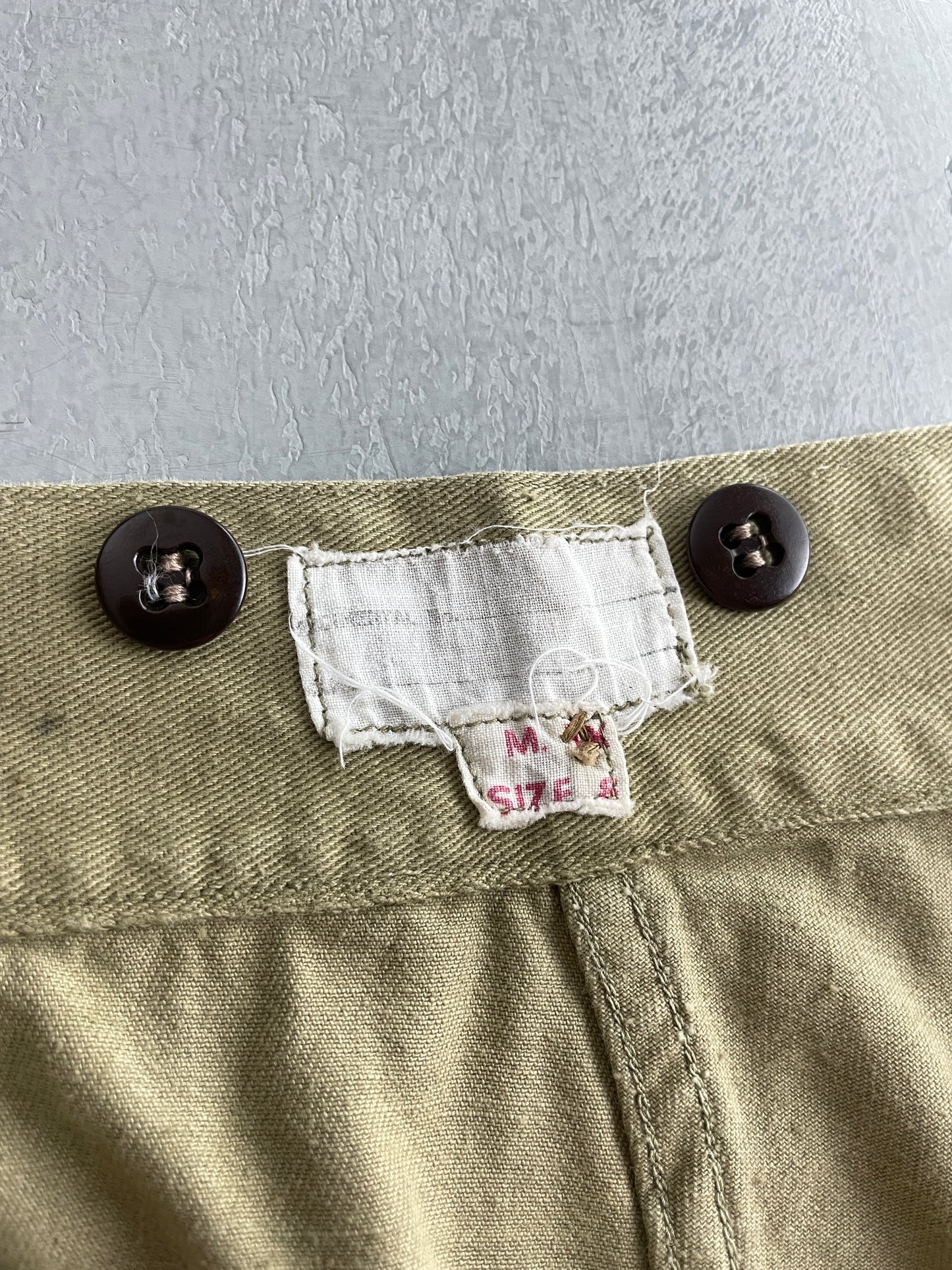 50's Aus Military Press Stud Pants [30"]