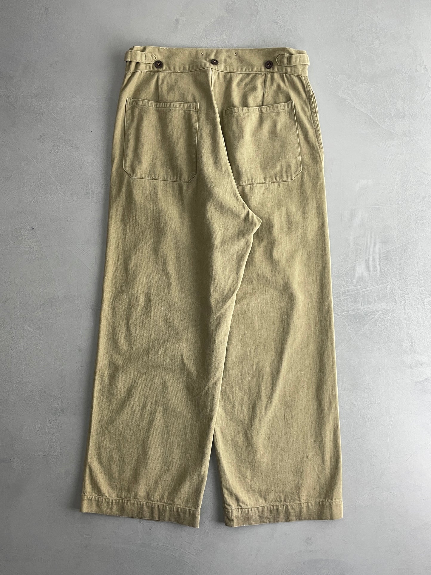 50's Aus Military Press Stud Pants [30"]