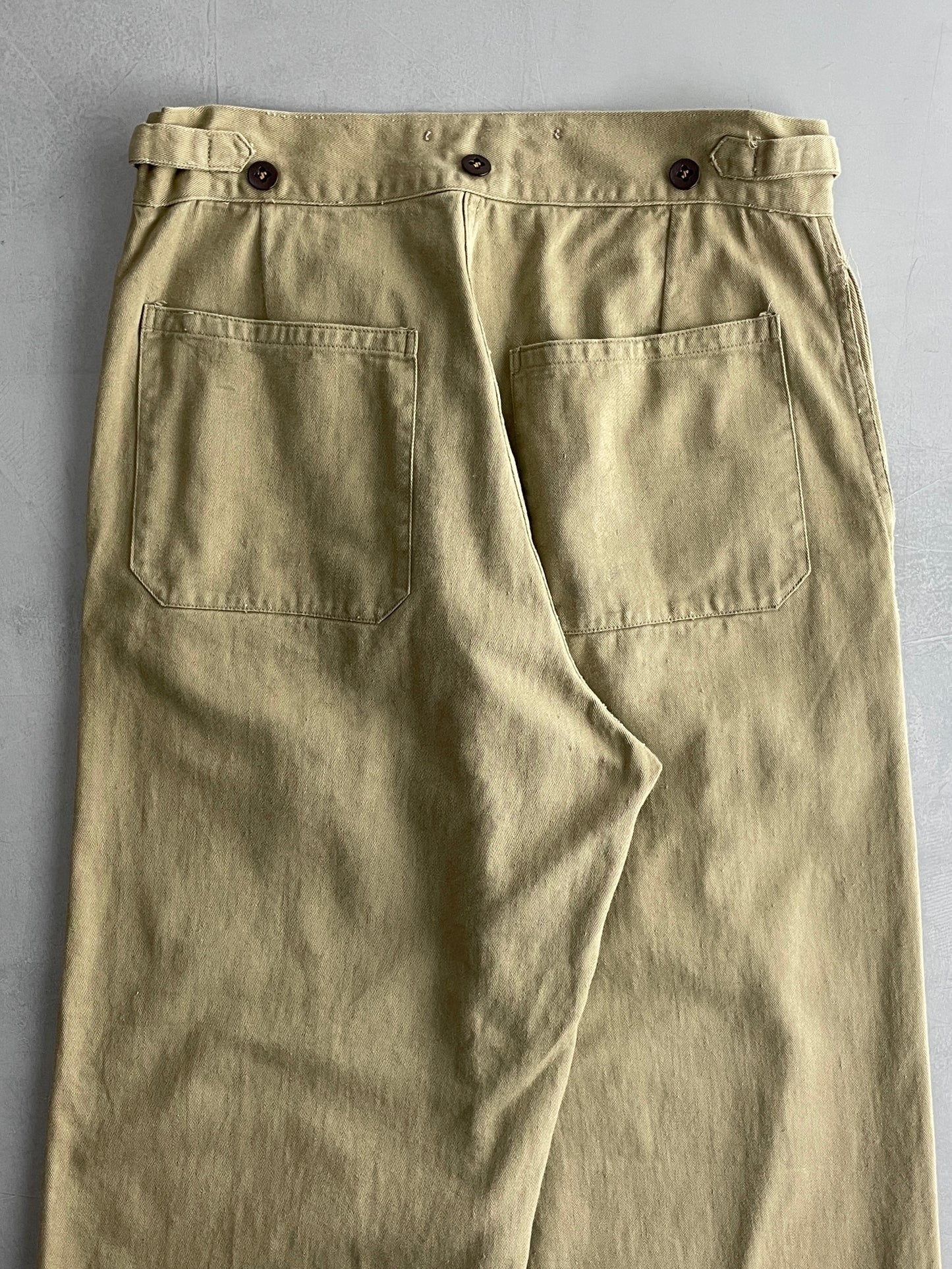 50's Aus Military Press Stud Pants [30"]