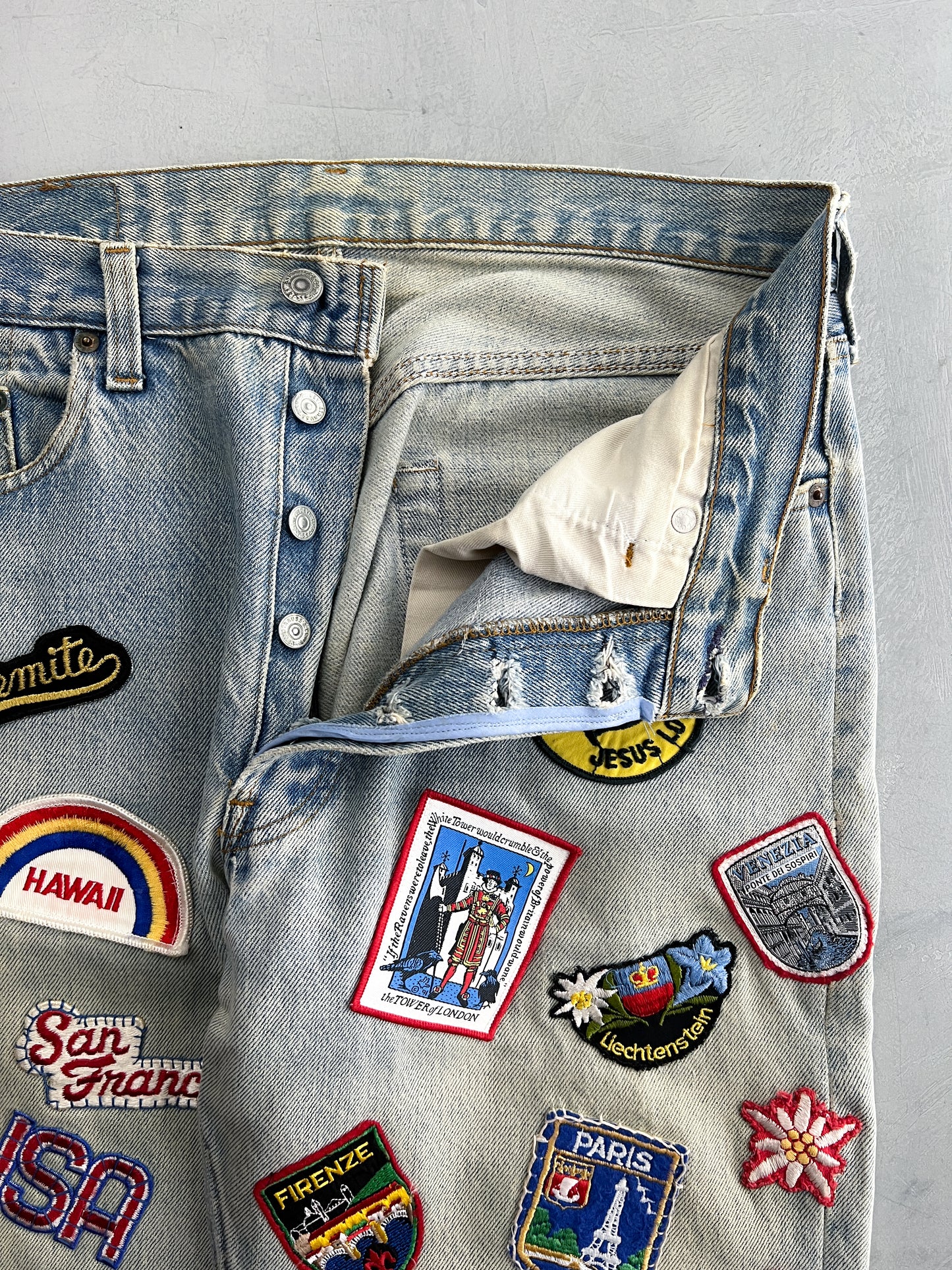 1980's Mega-Patched Levi's 501's [34"]