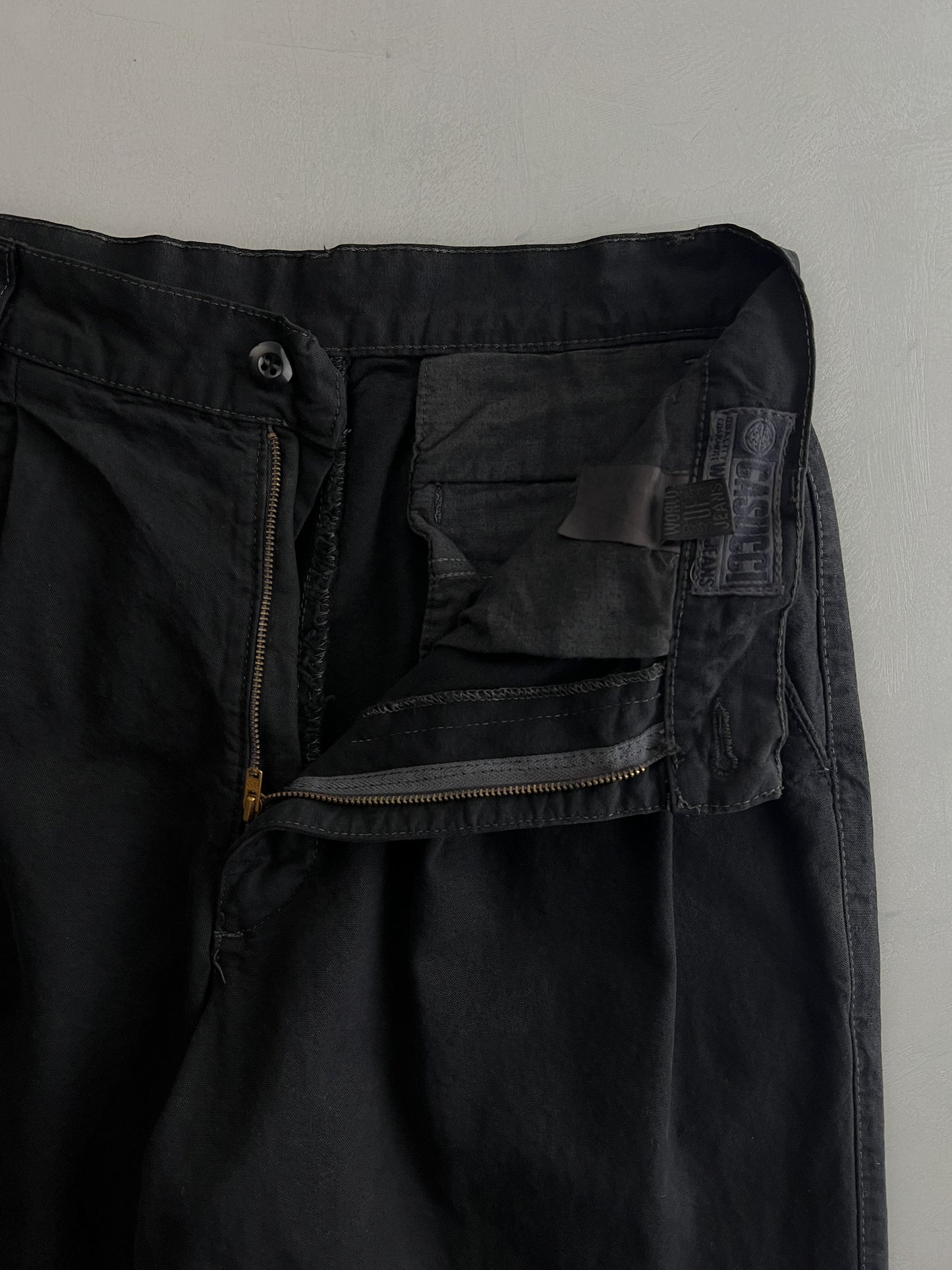 Overdyed Pleated Work Pants [32"]