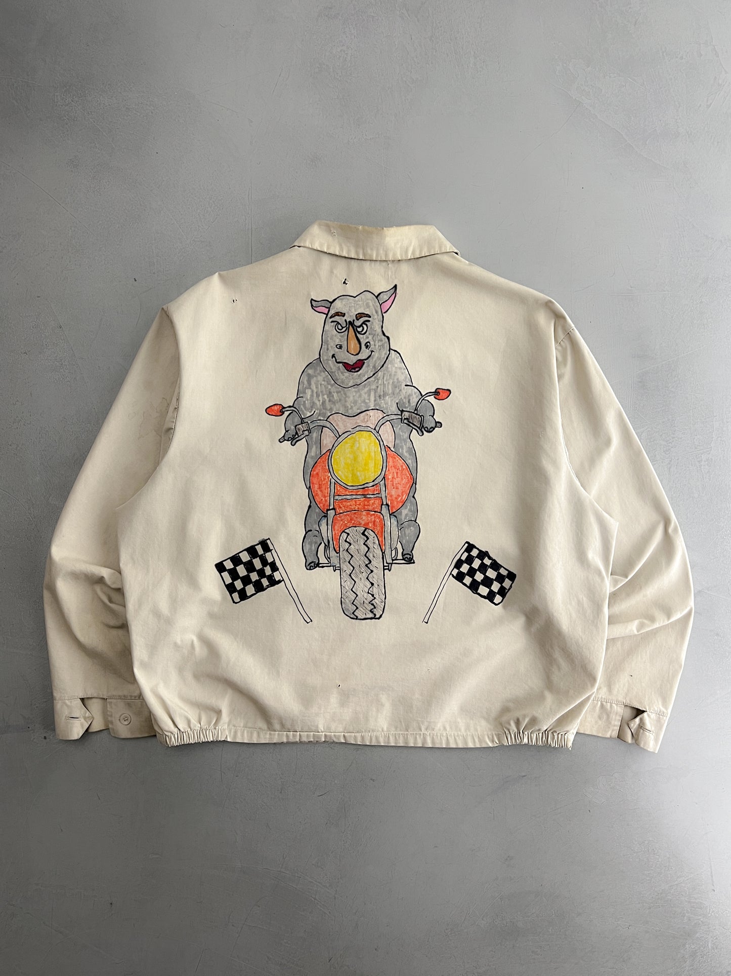 Sears Harrington Jacket w Hand Drawn Details [L]