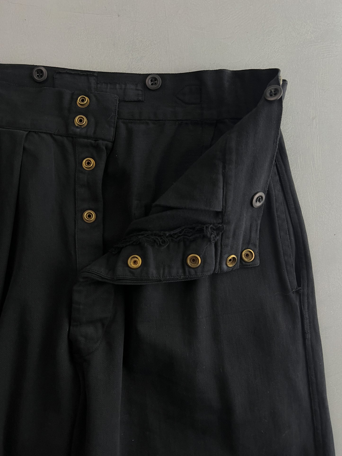 Overdyed 50's Aus Military Press Stud Pants [30"]