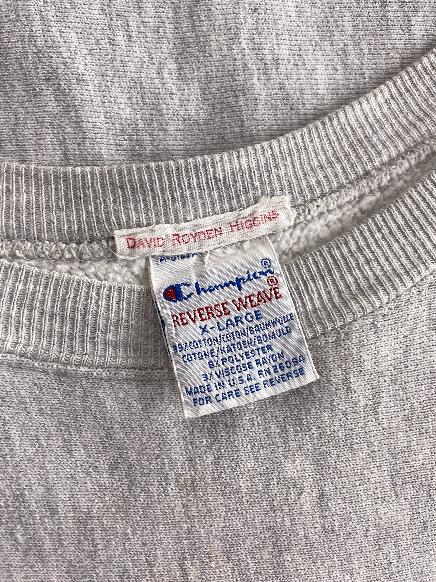 1990's Champion Reverse Weave 'DUKE' Sweatshirt [XL]