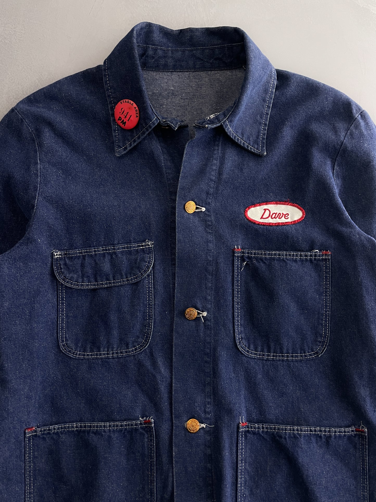 60's Wrangler Blue Bell Denim Chore Jacket [M]