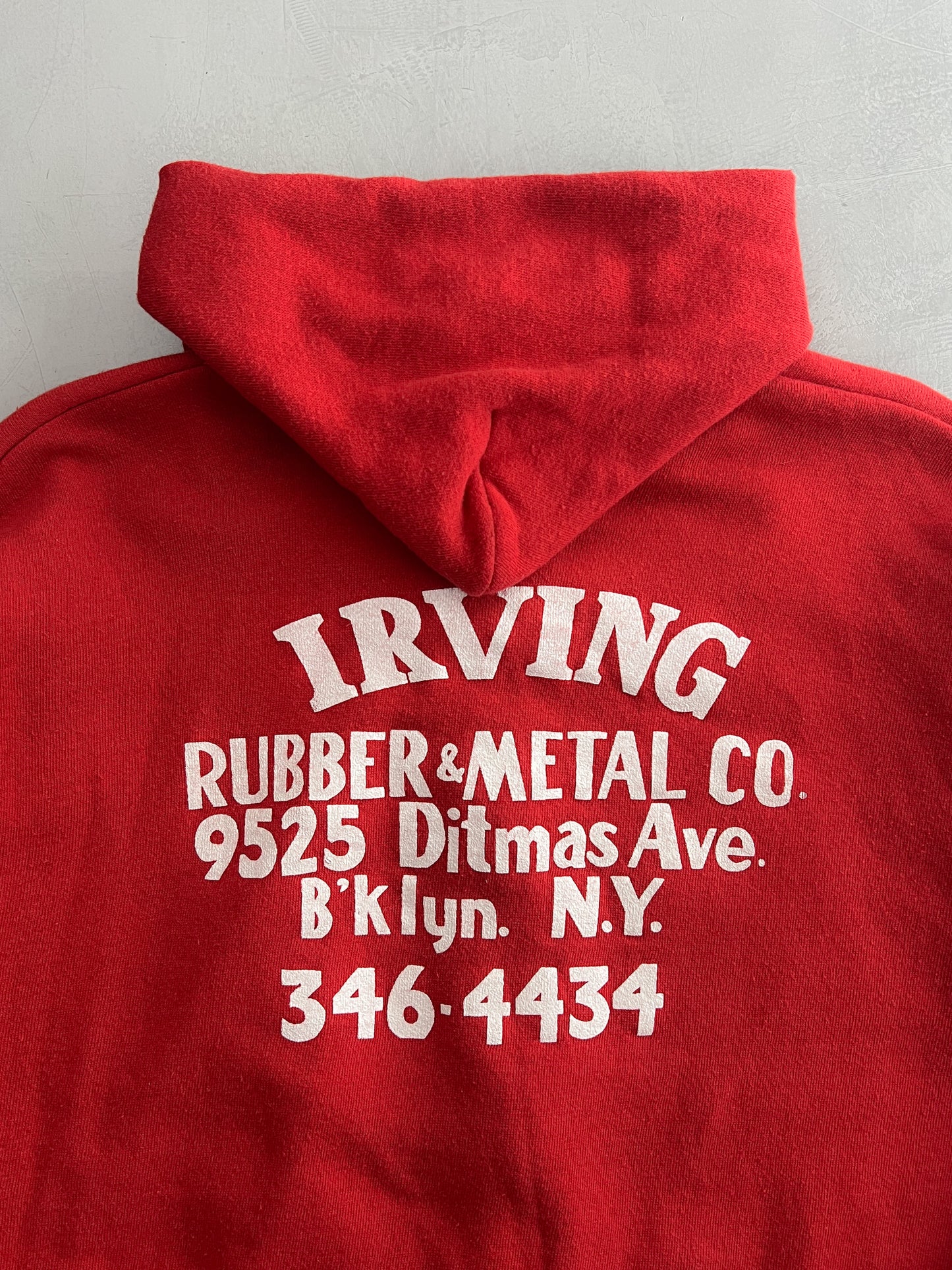 70's Irving Scrap Metal Zip Hoodie [M/L]