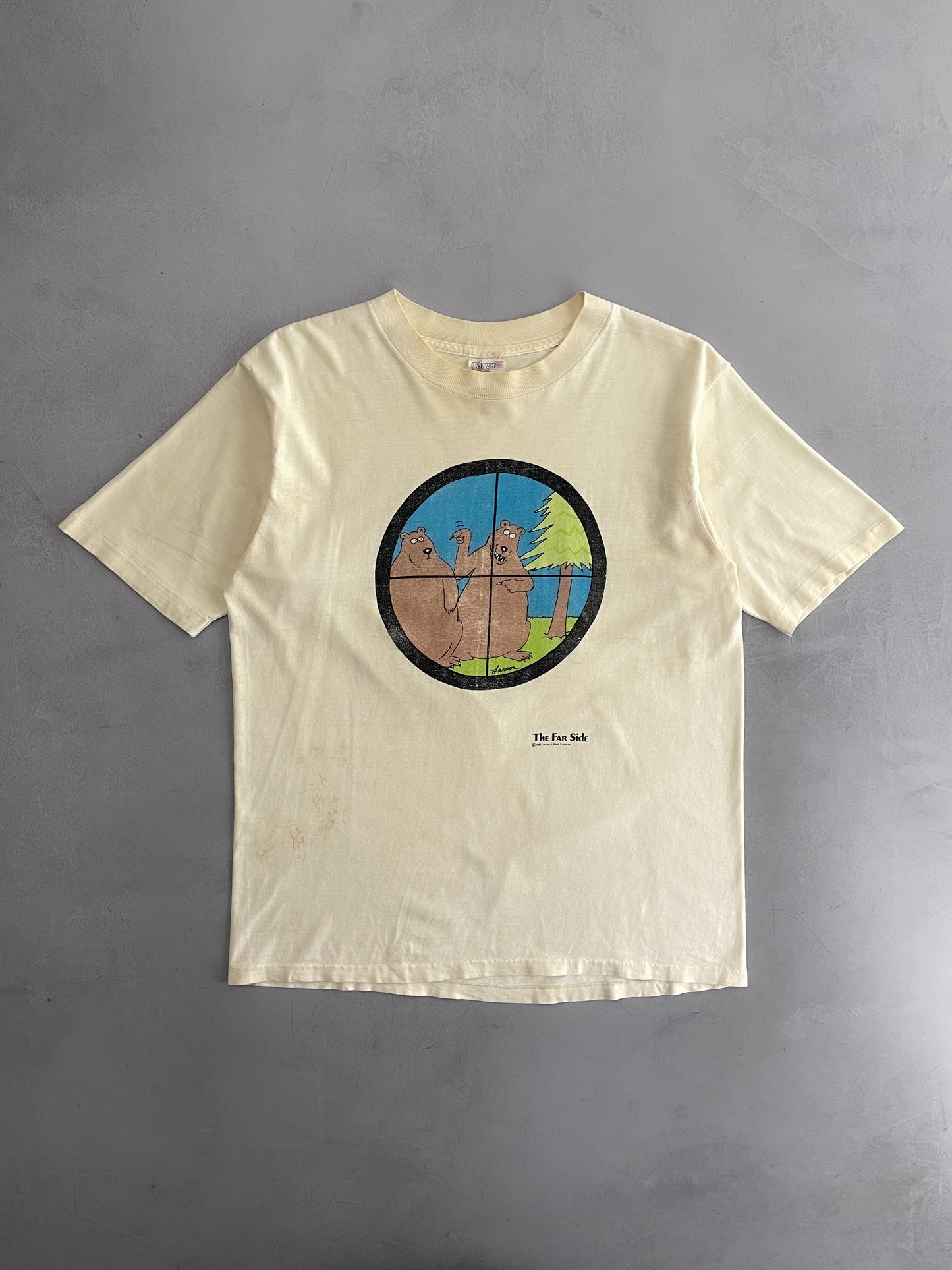 1980's The Far Side "Gun-Sight" Tee [L]