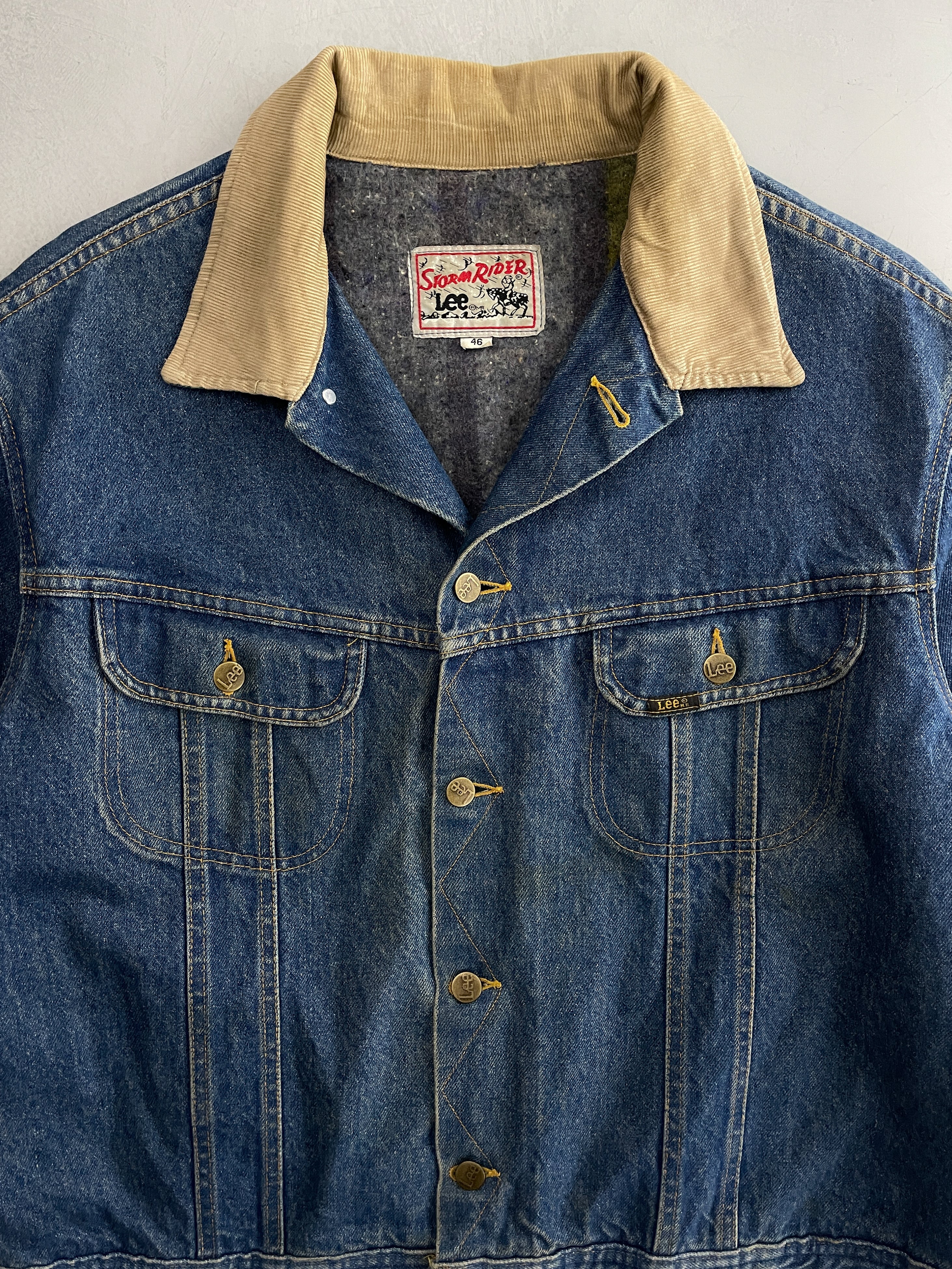 LEE×Preloved　STORM RIDER JACKET Lee Storm Rider Vintage Jean Jacket (HSE) 101J Lined (JSF6