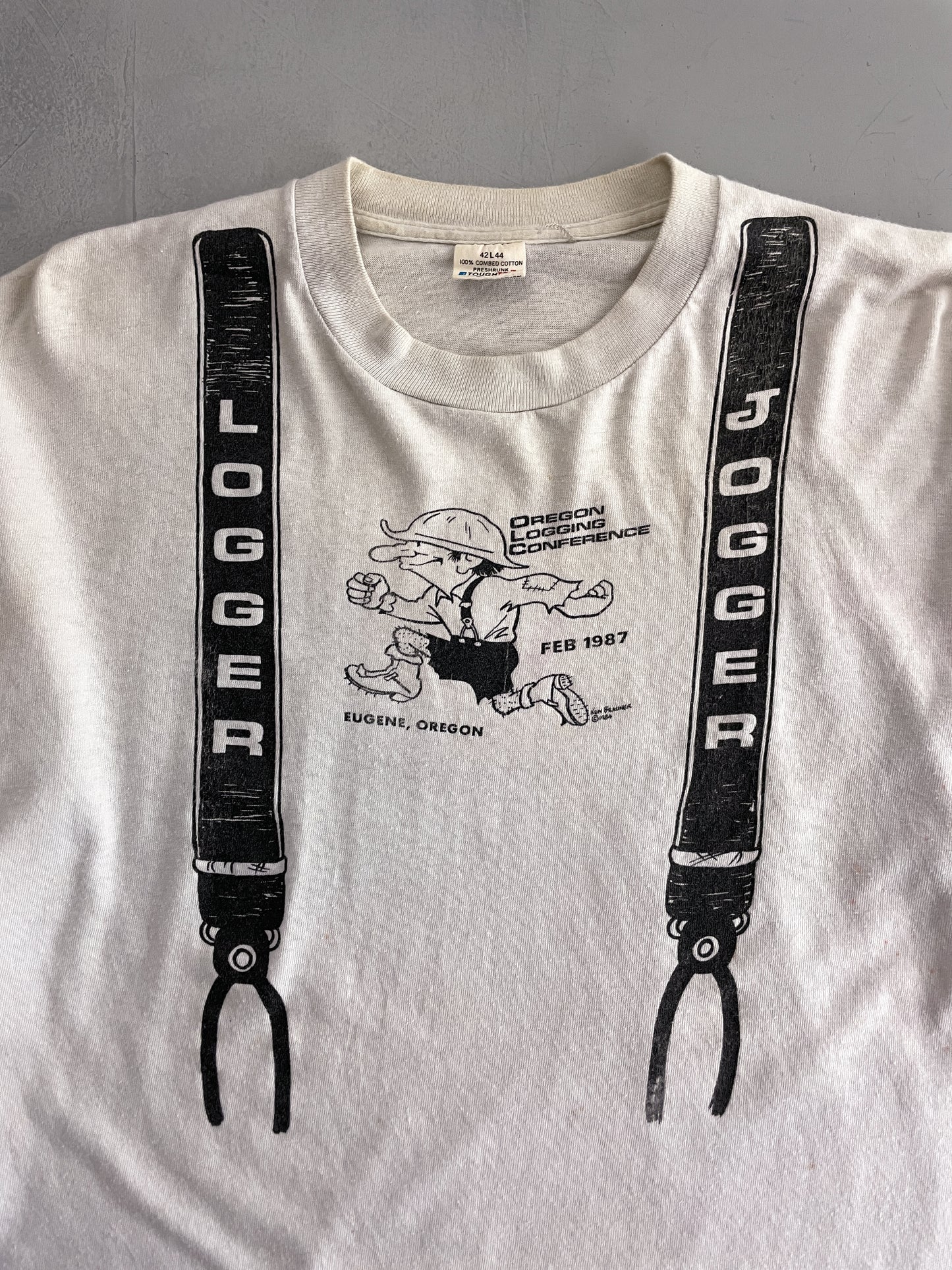 1980's Oregon Logging Suspenders Tee [M]