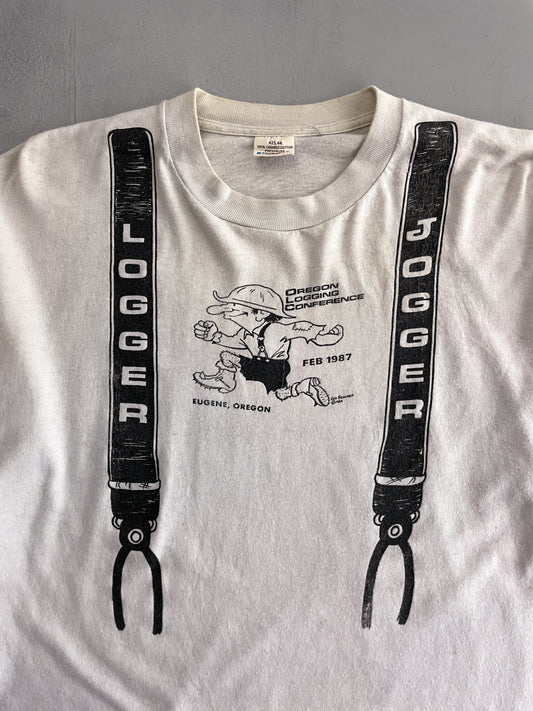 1980's Oregon Logging Suspenders Tee [M]