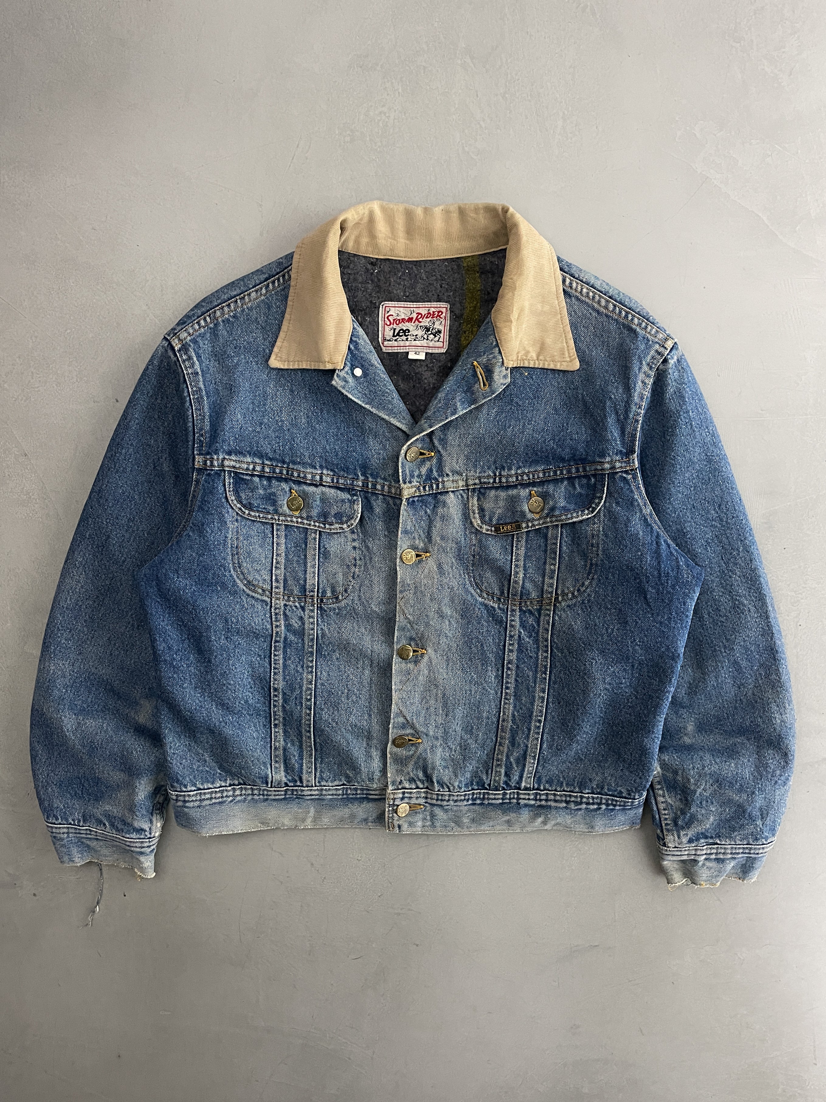 LEE×Preloved　STORM RIDER JACKET Lee Storm Rider Vintage Jean Jacket (N7L) 101J Lined (JSF6