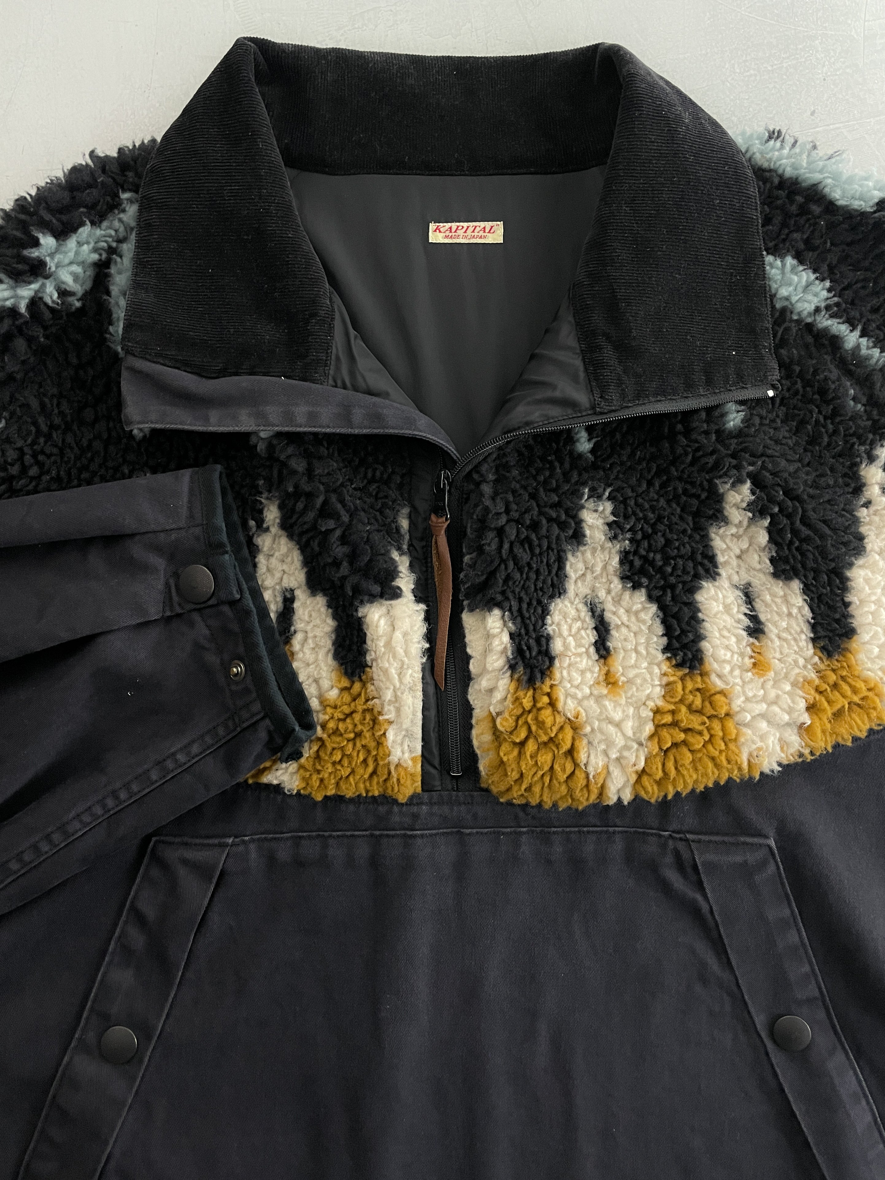 KAPITAL BOA Fleece Nordic Anorak [L/XL] – The Wilde Merchant