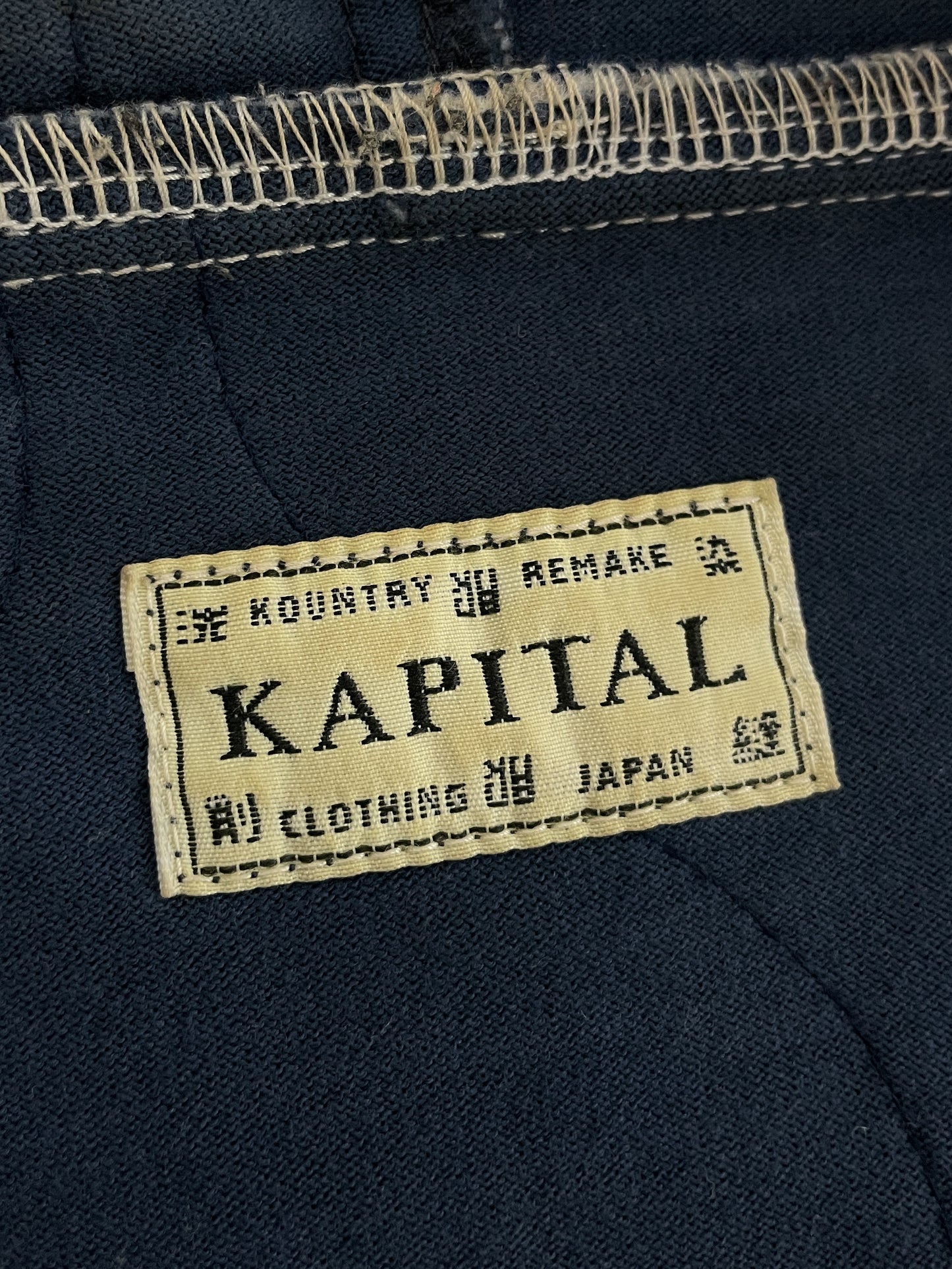 KAPITAL Half Quilted Bandana Zip Up Hoodie [L/XL]
