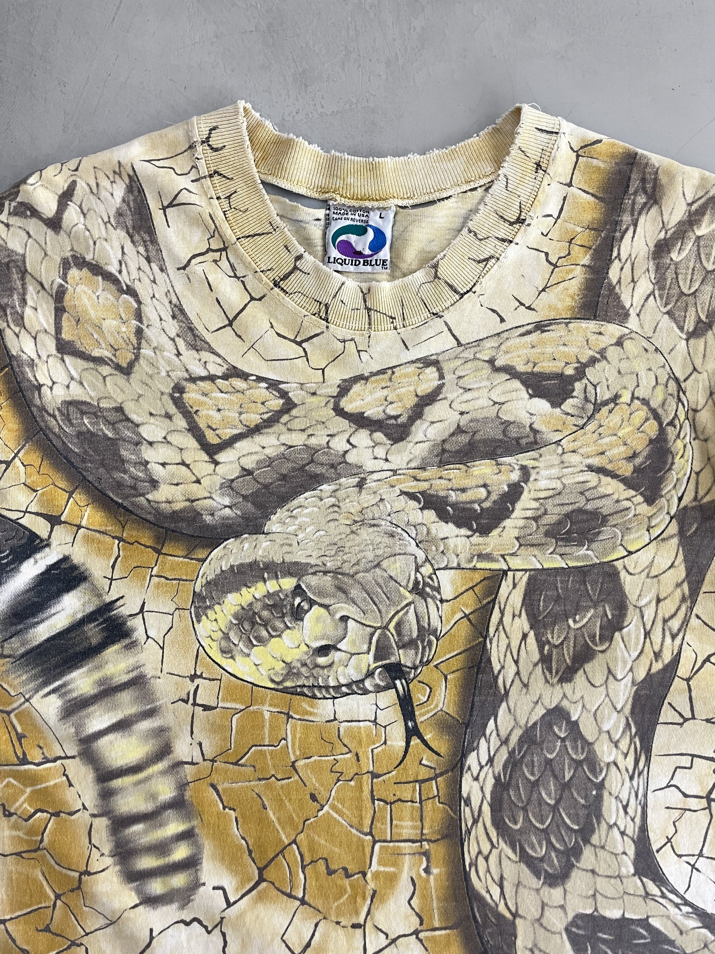 Liquid Blue Rattlesnake Tee [XL]